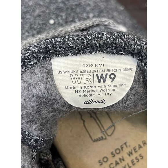 Allbirds The Wool Runners Womens Shoes Size 9 Merino Wool Gray - Picture 8 of 8